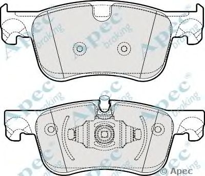 APEC BRAKING pad2003 -  Комплект тормозных колодок, дисковый тормоз